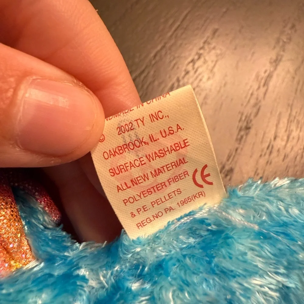 Y2K Ty Beanie Babies Blue Shark “Sledge”